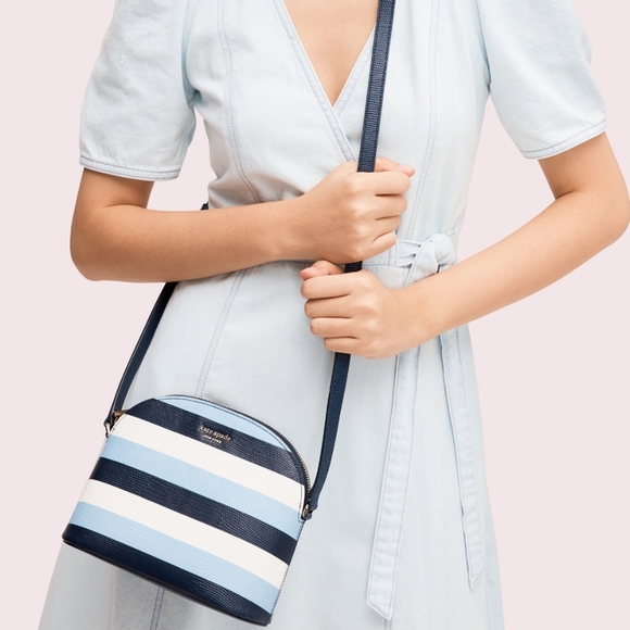 NWT Kate spade Sylvia emboss medium dome crossbody - Picture 2 of 8